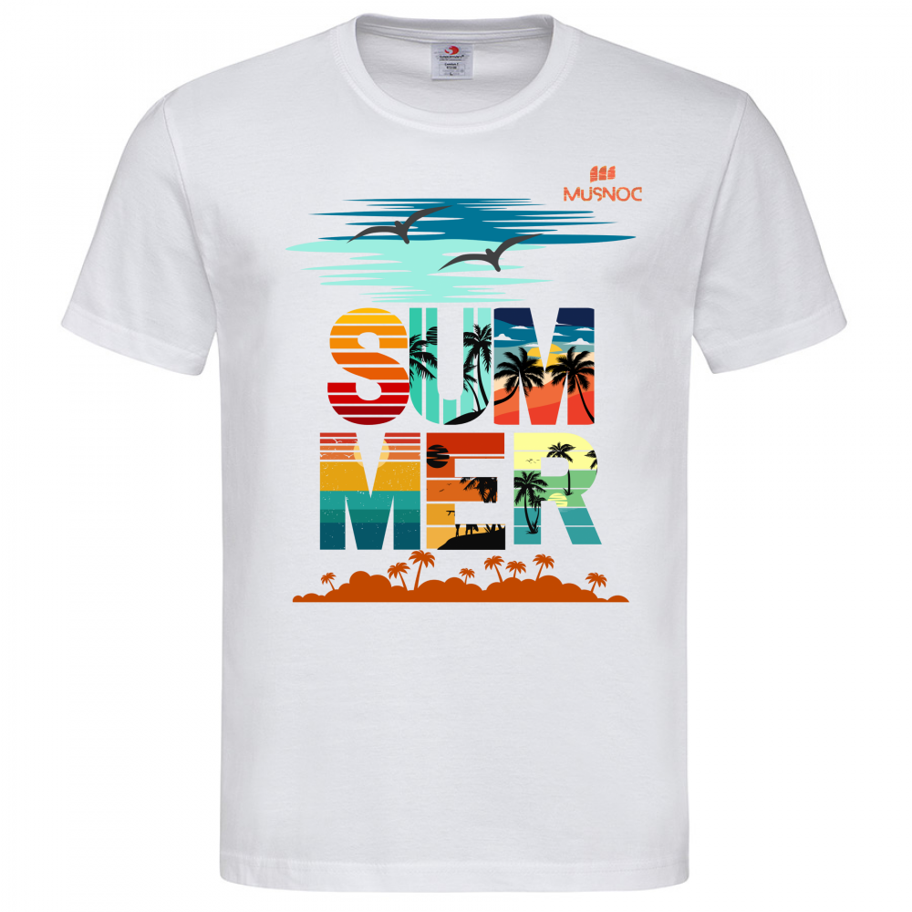 T-Shirt Men Premium Summer Orange Ita