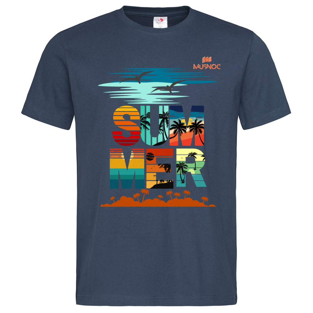T-Shirt Men Premium Summer Orange Ita