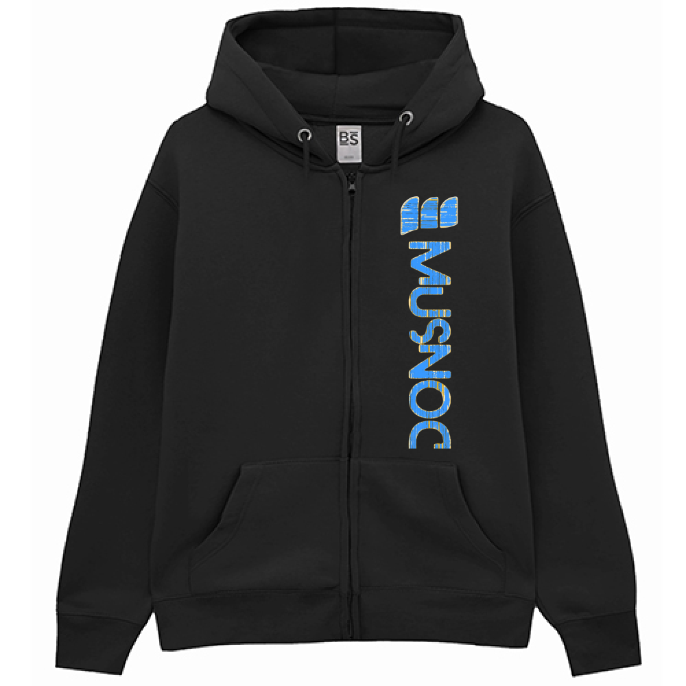 Felpa Premium Cappuccio Zip Musnoc Blue Ice