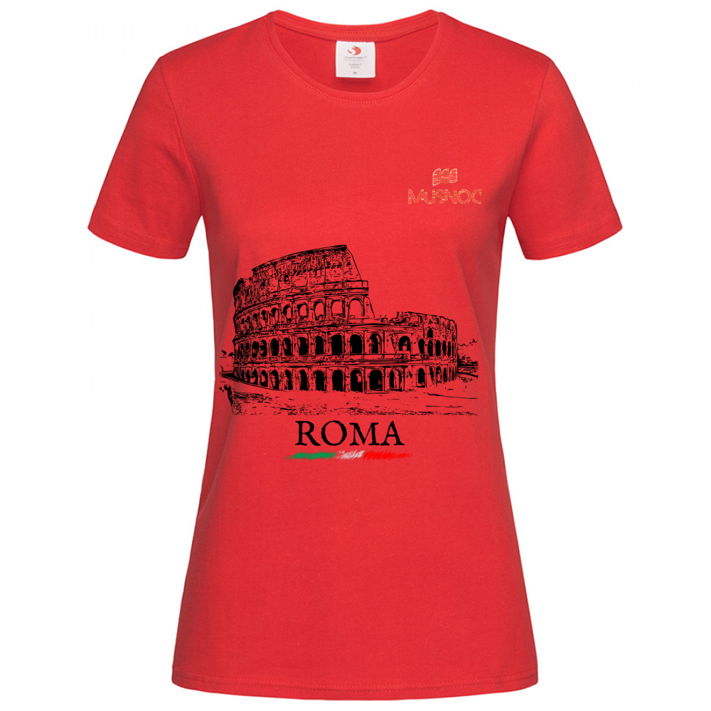 T-Shirt Women Premium Roma Colosseo ITA