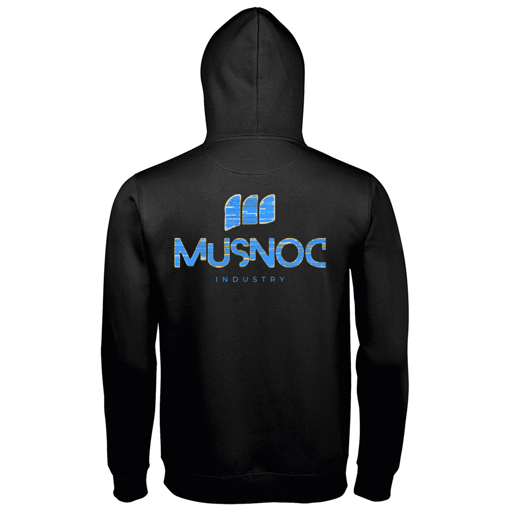 Hoodie Premium Men Musnoc Blue Ice