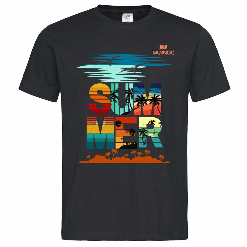 T-Shirt Men Premium Summer Orange Ita