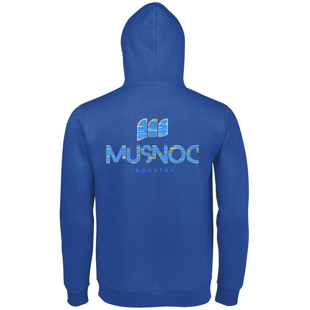 Hoodie Premium Men Musnoc Blue Ice