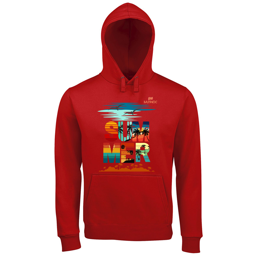 Hoodie Premium Men Hoodie Men Summer Orange Ita