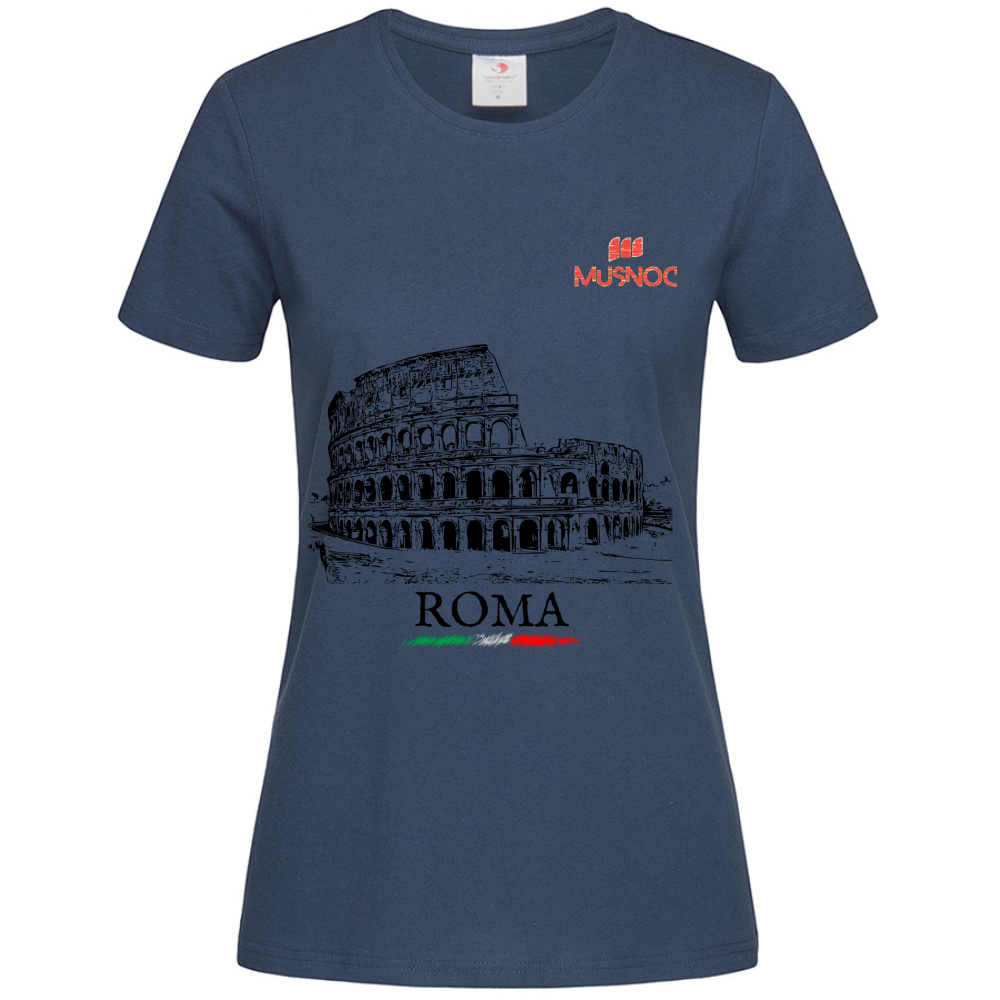 T-Shirt Women Premium Roma Colosseo ITA