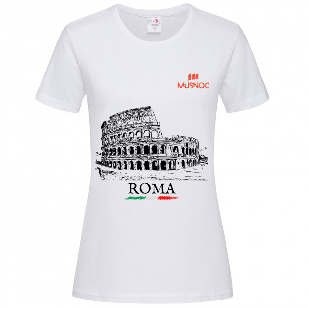 T-Shirt Women Premium Roma Colosseo ITA