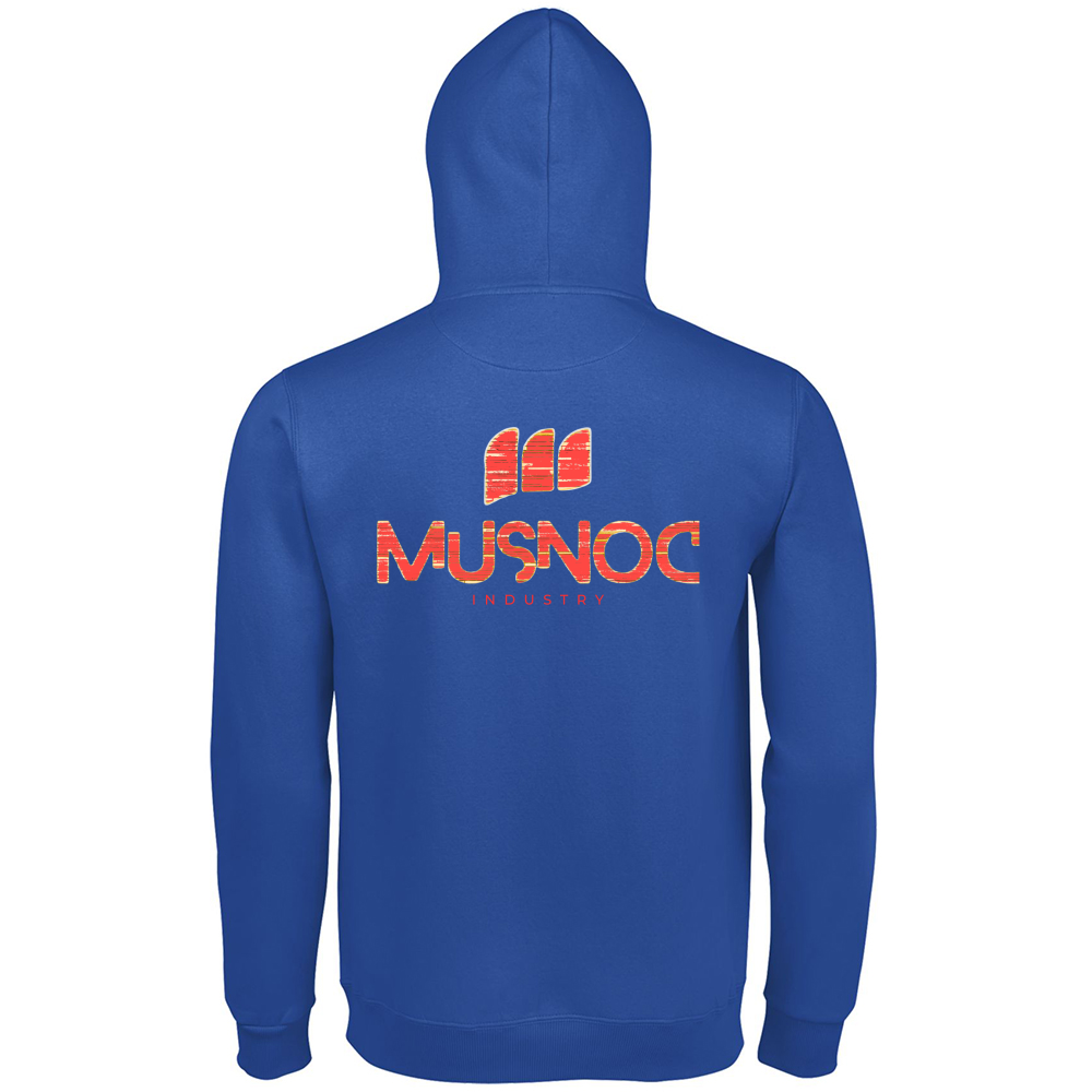 Hoodie Premium Men Musnoc Red fire