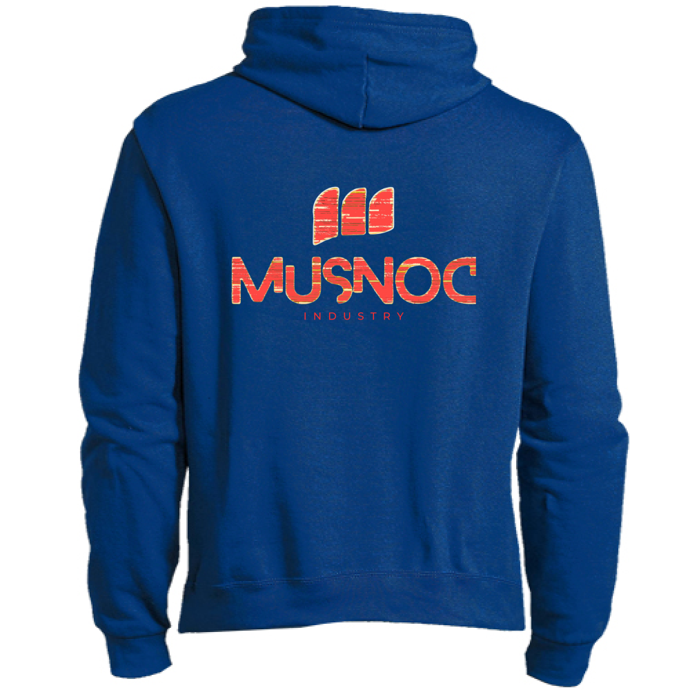 Felpa Premium Cappuccio Zip Musnoc Red fire