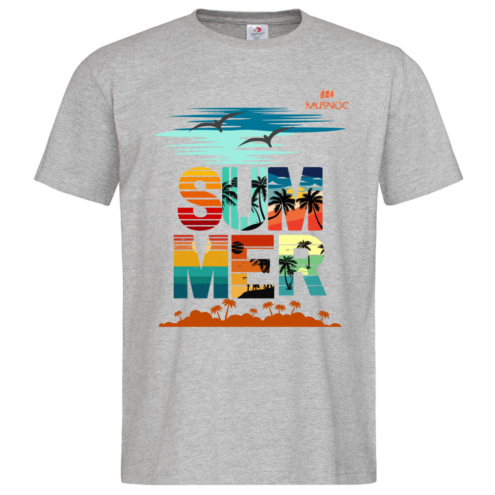 T-Shirt Men Premium Summer Orange Ita