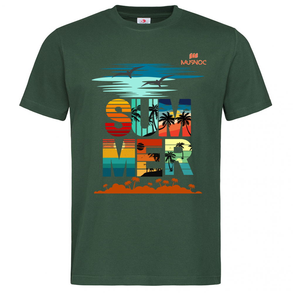 T-Shirt Men Premium Summer Orange Ita