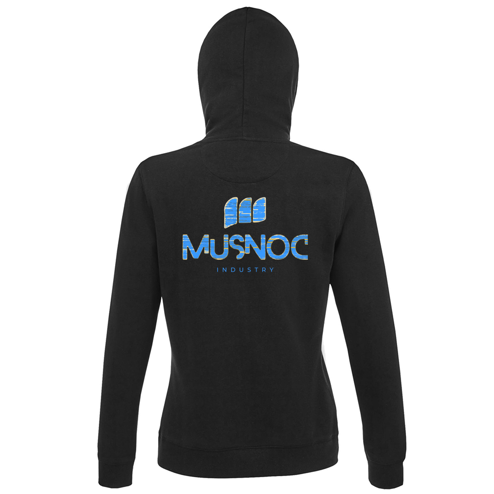 Hoodie Premium Women Musnoc Blue Ice