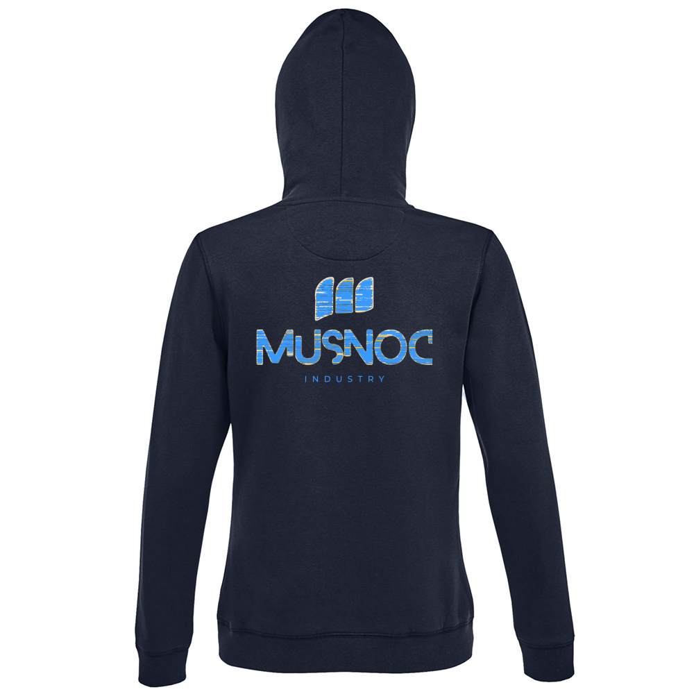 Hoodie Premium Women Musnoc Blue Ice