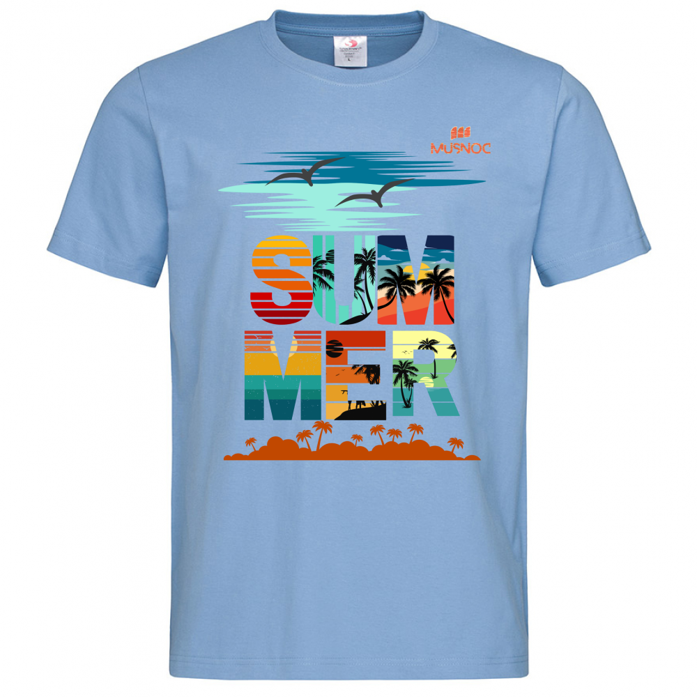 T-Shirt Men Premium Summer Orange Ita