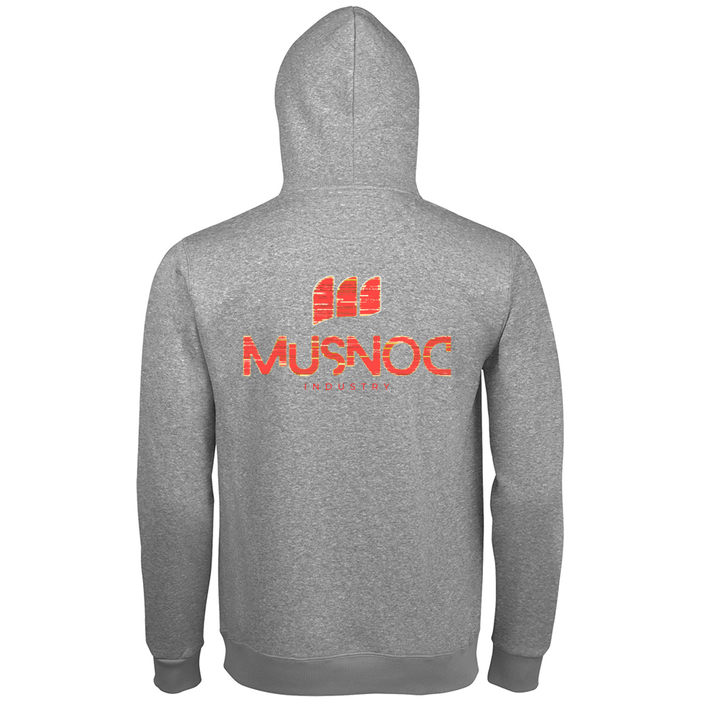 Hoodie Premium Men Musnoc Red fire