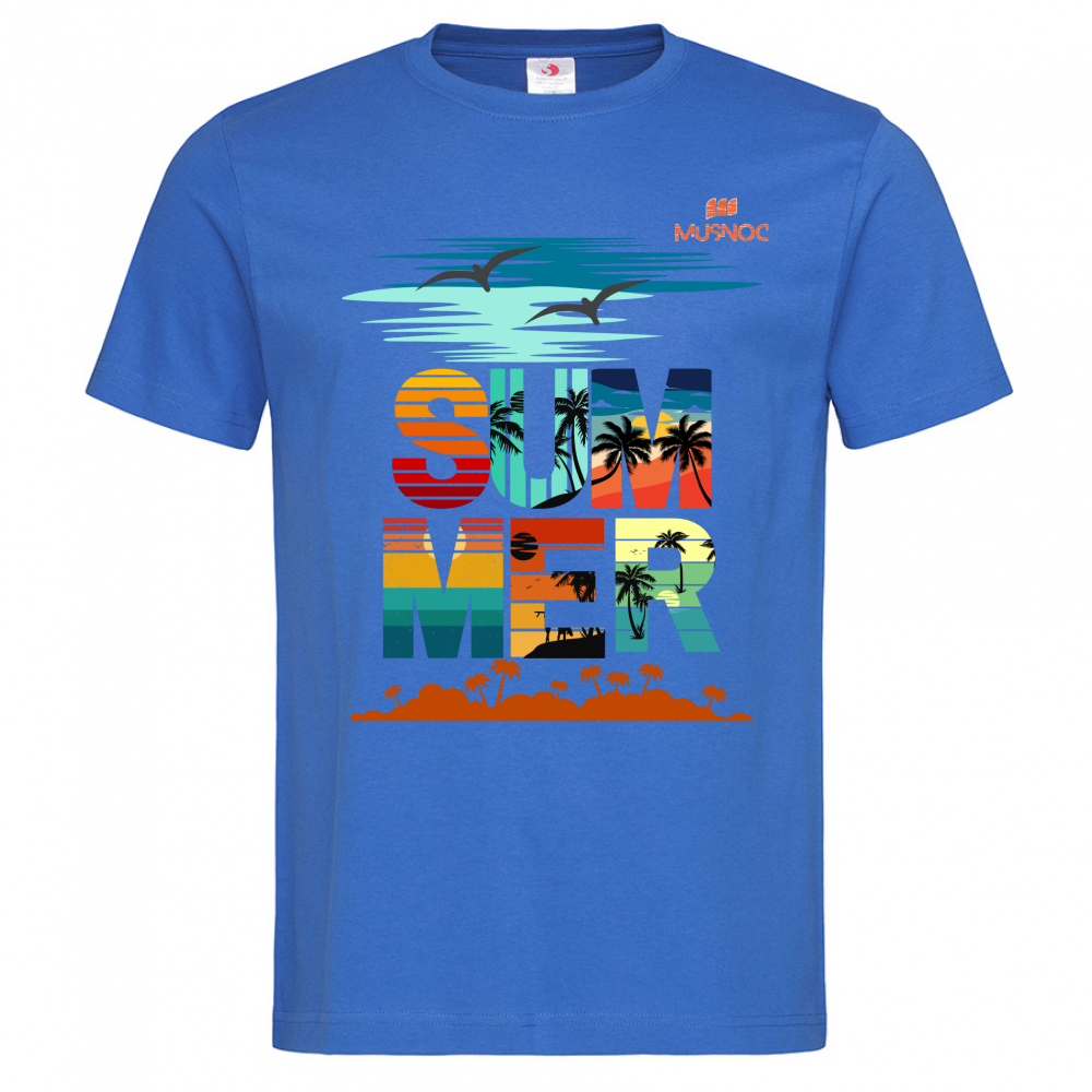 T-Shirt Men Premium Summer Orange Ita