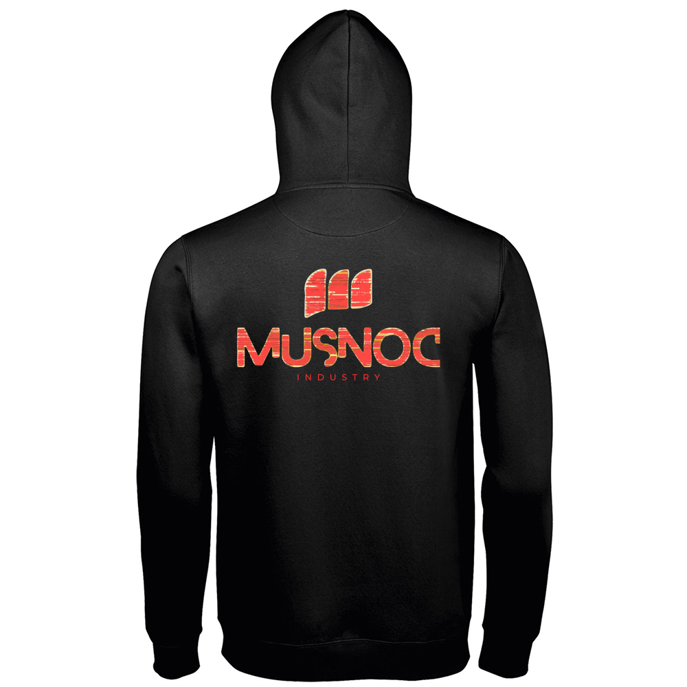 Hoodie Premium Men Musnoc Red fire