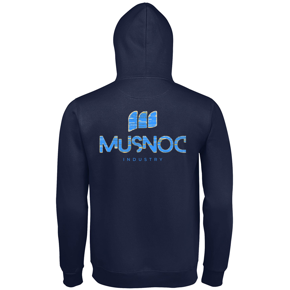 Hoodie Premium Men Musnoc Blue Ice