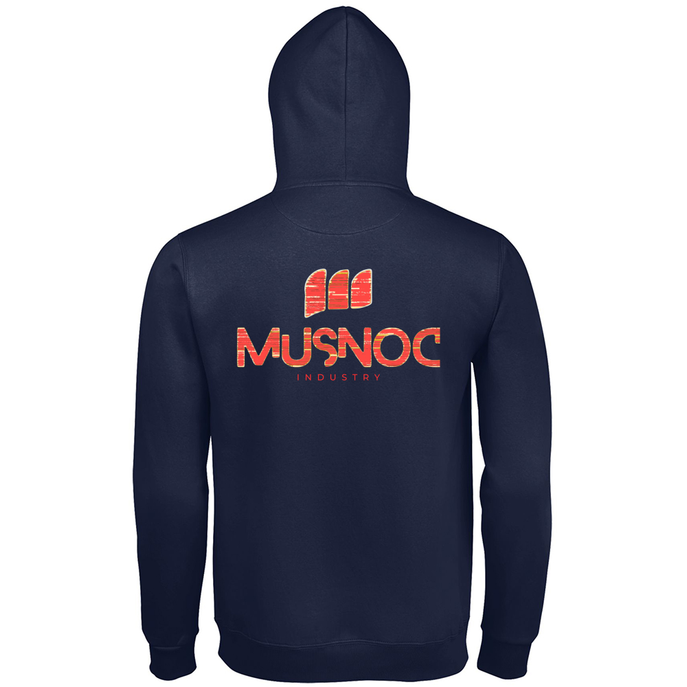 Hoodie Premium Men Musnoc Red fire