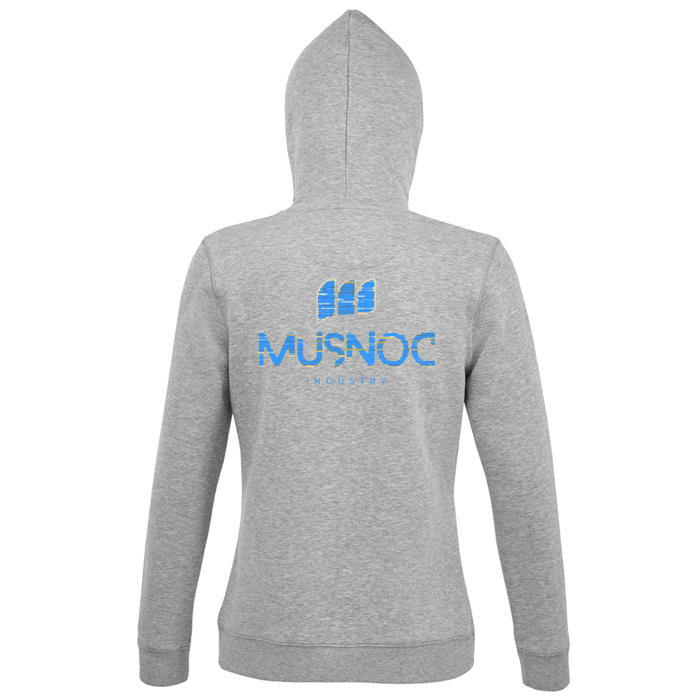 Hoodie Premium Women Musnoc Blue Ice